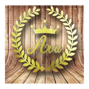 خوشه گندم و تاج و اسم کودک