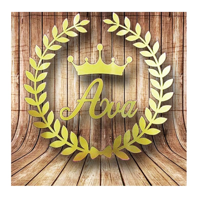 خوشه گندم و تاج و اسم کودک