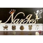 تندیس آینه ای اسم و اطلاعات تولد کودک