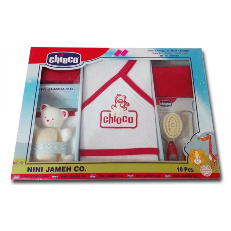 ست حمام نوزادی 10 تکه Chioco