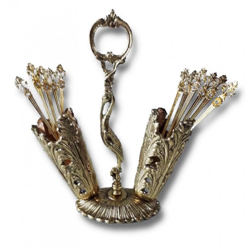 جای قاشق و چنگال برنزی