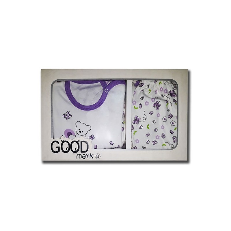 سرویس نوزادی 5 تکه برند گودمارک تمام پنبه