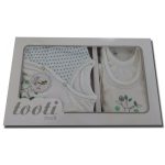 سرویس نوزادی 5 تکه تمام پنبه برند TOOTI