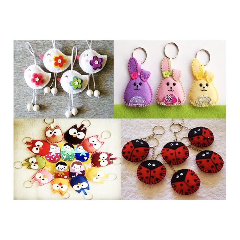 جاسوئیچی و آویز نمدی کیف مدرسه