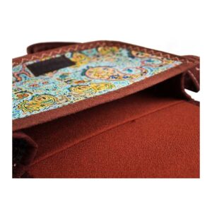 کیف ترمه فیروزه ای طرح بته جقه