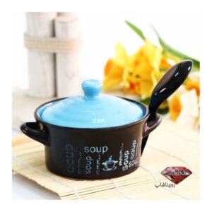 سوپ خوری سرامیکی به همراه درب و قاشق