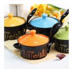 سوپ خوری سرامیکی به همراه درب و قاشق