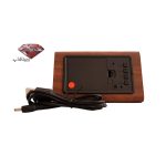 ساعت رومیزی دیجیتالی طرح چوبی