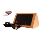 ساعت رومیزی دیجیتالی طرح چوبی