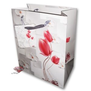 ساک هدیه طرح گل سایز متوسط