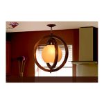 لوستر چوبی تک شاخه مدل ونوس