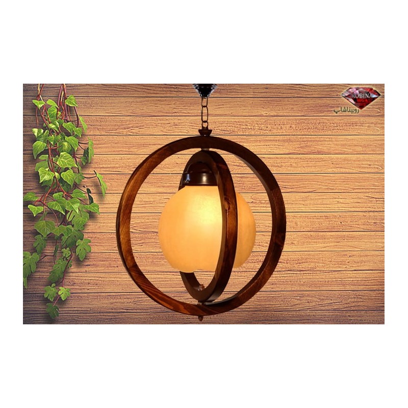 لوستر چوبی تک شاخه مدل ونوس
