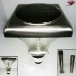 چراغ باغی استیل خورشیدی پرنور