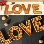 ظرف آجیل و تنقلات چوبی طرح لاو