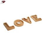 ظرف آجیل و تنقلات چوبی طرح لاو