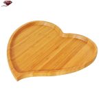 بشقاب چوبی طرح قلب