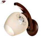 روشنایی دیواری چوبی طرح لاله