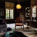 لوستر تک شاخه چوبی طرح لوزی