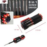 پیچ گوشتی هشت کاره چراغ قوه دار