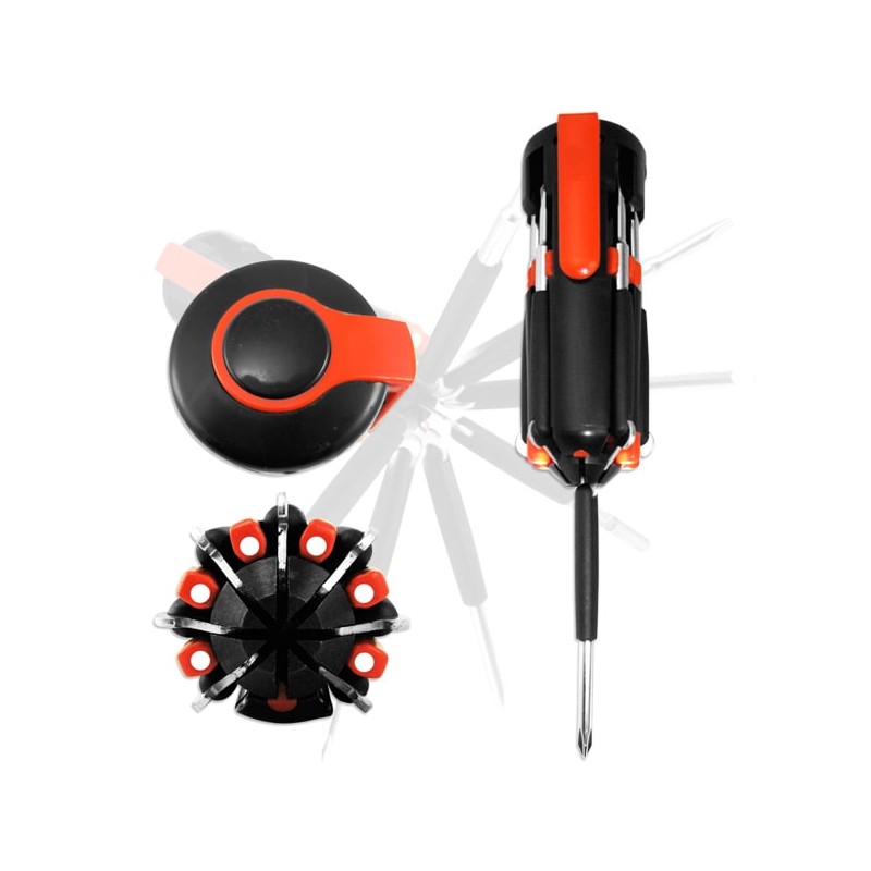 پیچ گوشتی هشت کاره چراغ قوه دار