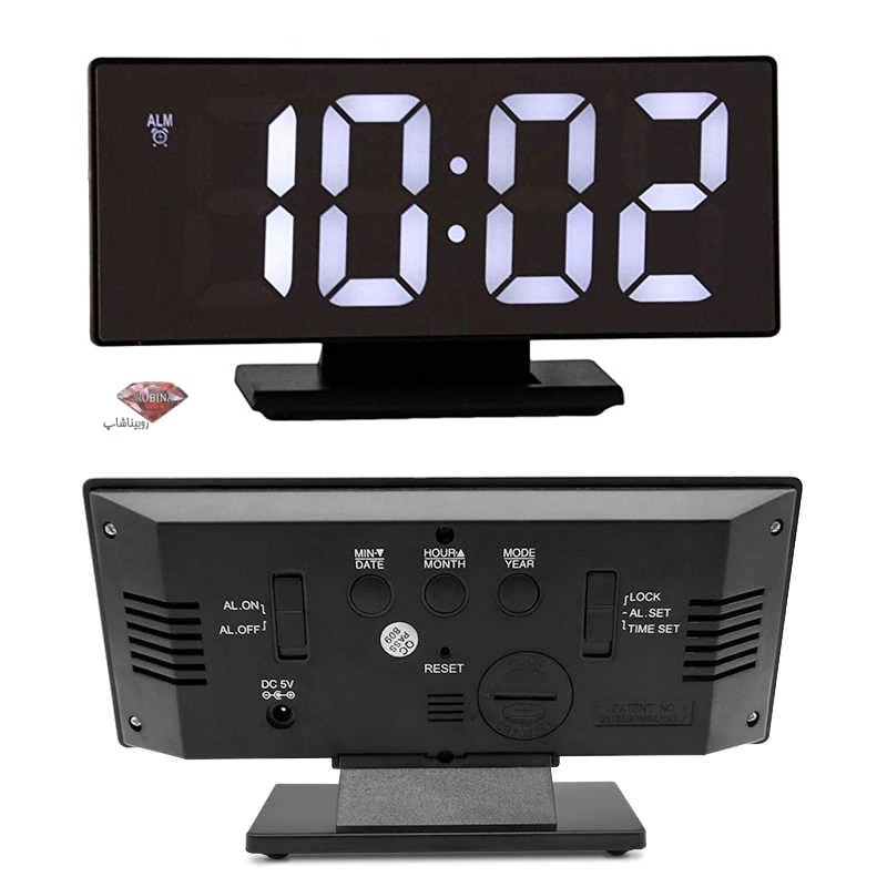 ساعت آینه ای دیجیتالی رومیزی