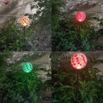 چراغ باغی خورشیدی مدل کریستال رنگی