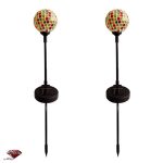 چراغ باغی خورشیدی مدل کریستال رنگی