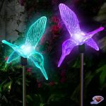 چراغ خورشیدی طرح پرنده باغچه ای