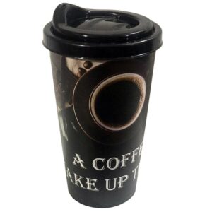 ماگ کافی پلاستیکی طرح کافه