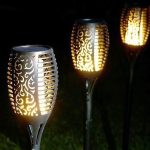 چراغ باغی خورشیدی سولونیکس طرح شعله متحرک