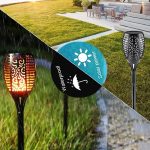 چراغ باغی خورشیدی سولونیکس طرح شعله متحرک