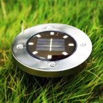 چراغ خورشیدی زمینی 8LED دفنی دیسکی سولونیکس