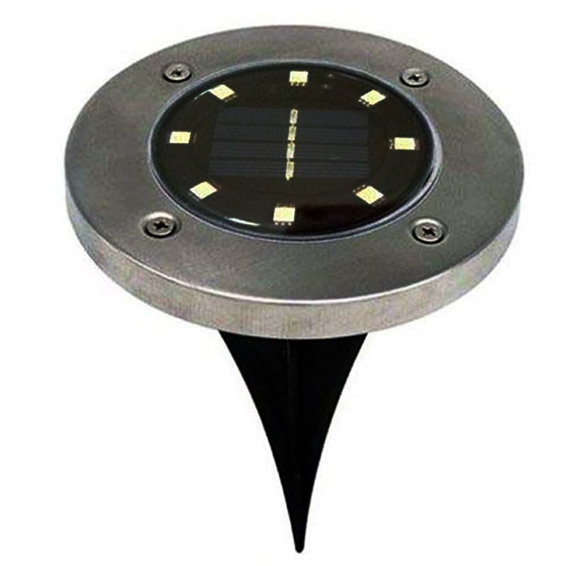 چراغ خورشیدی زمینی 8LED دفنی دیسکی سولونیکس