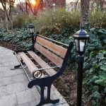 چراغ باغی مدل انگلیسی پایه فلزی