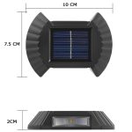 چراغ خورشیدی دوطرفه پازلی زمینی دیواری