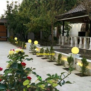 چراغ حبابی رنگی باغی سردری توپی